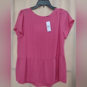 NWT LOFT Hot Pink Tunic